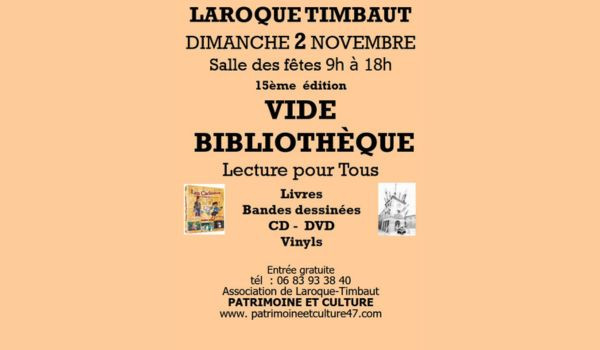 15e édition du Vide Bibliothèque