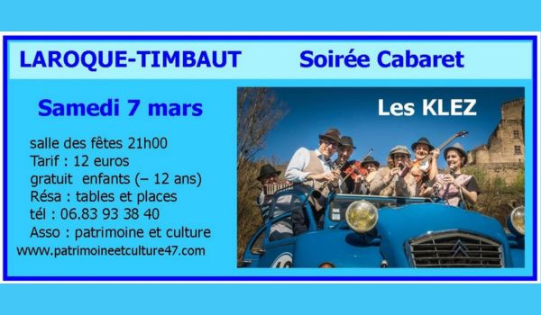 Soir&eacute;e Cabaret 