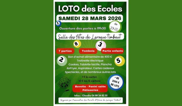 Loto des &eacute;coles 
