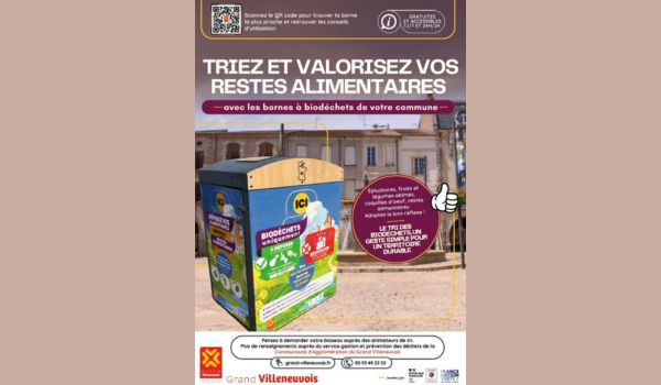 📢 NOUVEAU SERVICE DANS VOTRE COMMUNE : LES BORNES &Agrave; BIOD&Eacute;CHETS SONT EN PLACE ! 🌱