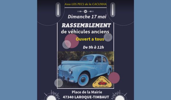 🚗✨ Rassemblement de v&eacute;hicules anciens ✨🚗