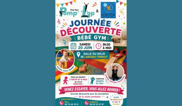 🎉👶 JOURN&Eacute;E D&Eacute;COUVERTE B&Eacute;B&Eacute; GYM 🤸&zwj;♀️🤸&zwj;♂️