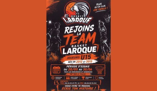 🏀🔥 REJOINS LA FAMILLE BASKET LAROQUE ! 🔥🏀