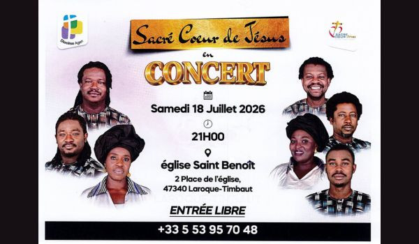 🎶 Le Sacr&eacute; C&oelig;ur de J&eacute;sus en concert ! 🎶