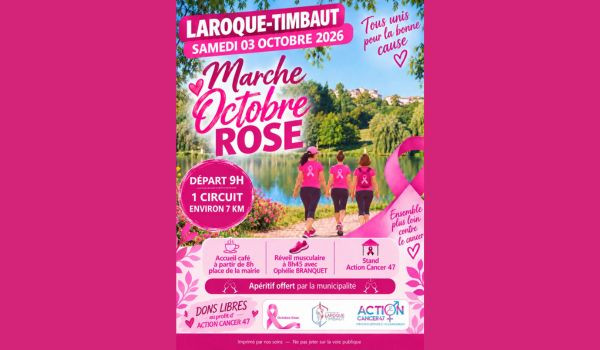 🌸 OCTOBRE ROSE &Agrave; LAROQUE-TIMBAUT 🌸